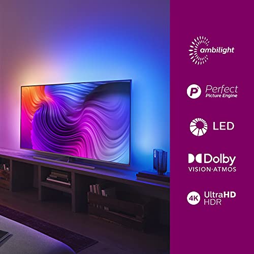 Philips 50PUS8506 / Philips Smart TV 4K de 50 Pulgadas. Televisión LED UHD Ideal para Netflix, Youtube y Gaming/Asistente de Google y Alexa/Android TV, Ambilight, HDR, Dolby Vision y Dolby Atmos