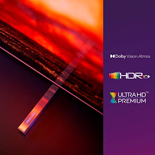 Philips 55OLED804/12 Televisor Smart TV OLED 4K UHD, 55 Pulgadas (Android TV, Ambilight 3 Lados, HDR10+, Dolby Vision, P5 Picture Engine, Google Assistant, Compatible con Alexa)
