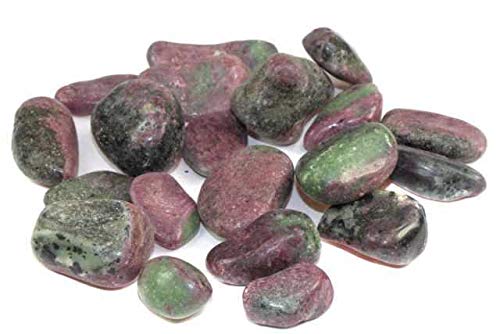 Piedra de tambor, VPE, 250 g a 0,12/g, rubí zoisisa (Namibia).