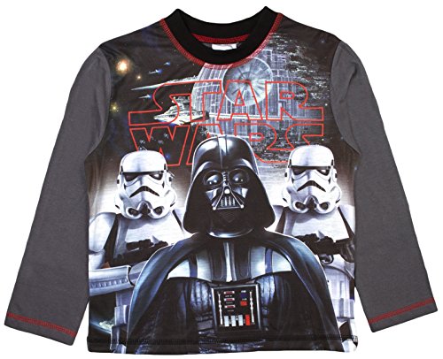 Pijama de Star Wars, de Disney, para niños Negro Star Wars - Darth Vader With Storm Troopers 4-5 Años