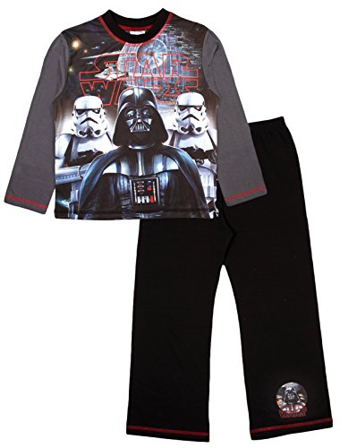 Pijama de Star Wars, de Disney, para niños Negro Star Wars - Darth Vader With Storm Troopers 4-5 Años