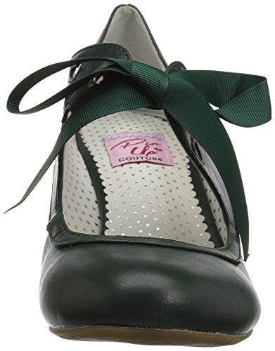 Pin Up Couture WIGGLE-32 Dark Green Faux Leather UK 7 (EU 40)