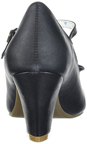 Pin Up Couture WIGGLE-50 Blk Faux Leather UK 2 (EU 35)