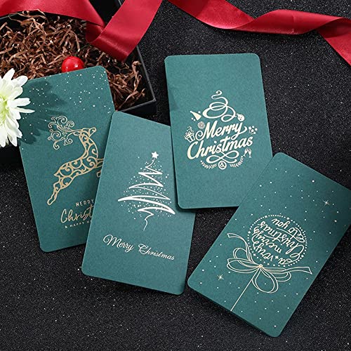Pinicecore 4 Pcs Christmas Greeting Card Business Season Greeting Card Handmade Card Gifts New Year Gifts Merry Christmas