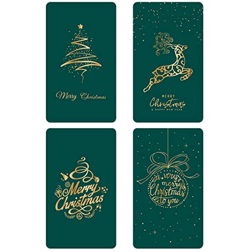 Pinicecore 4 Pcs Christmas Greeting Card Business Season Greeting Card Handmade Card Gifts New Year Gifts Merry Christmas