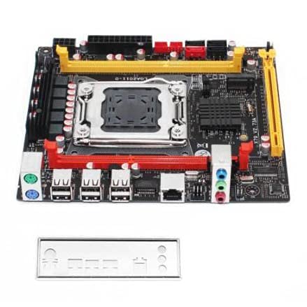 Placa base X79 LGA 2011 USB2.0 SATA3 Protocolo dual M.2 Compatible con memoria DDR3 REG ECC y procesador Xeon E5 V1 V2 Placas base de computadora X79 V2.73Placa base de computadora de escritorio