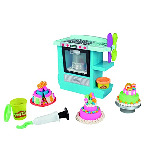 Play-Doh Set Gran Horno de Pasteles Kitchen Creations para niños a Partir de 3 años y con 5 Botes de plastilina no tóxica