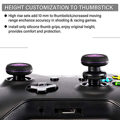 Playrealm FPS Thumbstick Grip Agarres para el Pulgar Extensor Y Impresión Caucho Silicona Apretón Cubrir 2 juegos para Controlador Xbox Series X/S y Xbox One (Secreto De Cthulhu)