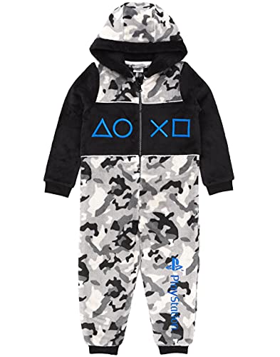 Playstation Onesie Boys Pijamas All In One Camo Juego Kids 11-12 años
