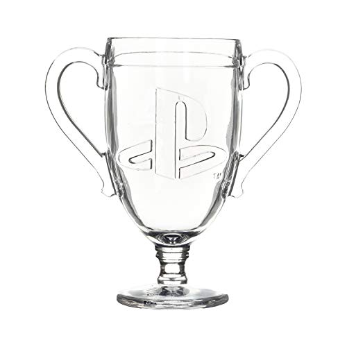 Playstation Trophy Glass | Copa de agua con forma | Ideal para jugadores y coleccionistas de recuerdos de Playstation |