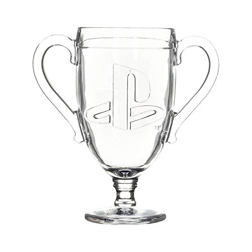 Playstation Trophy Glass | Copa de agua con forma | Ideal para jugadores y coleccionistas de recuerdos de Playstation |