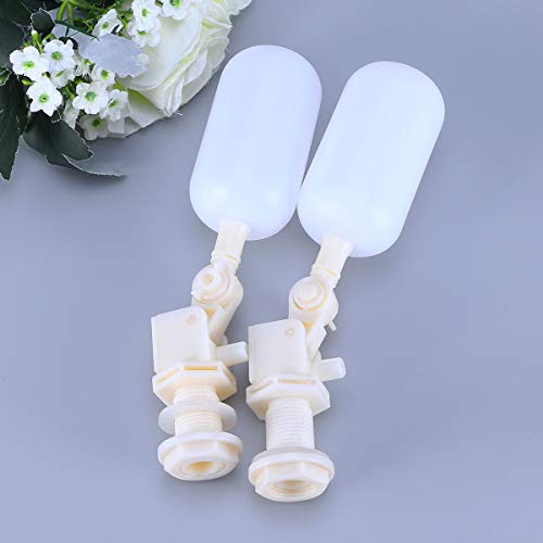 POPETPOP 2 unids Válvula de Flotador de Acero Inoxidable Abrevadero Automático Tazón Ganado de Caballo Cerdo Ovejas Perro A través de Agua