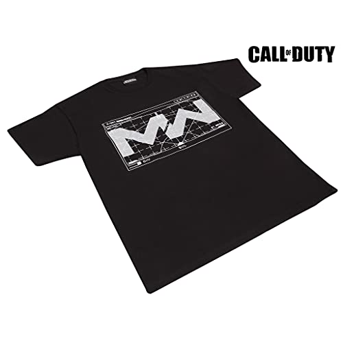 Popgear Call of Duty - Modern Warfare Revelar Mapa Camiseta para Hombre Negro L
