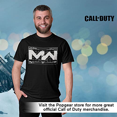 Popgear Call of Duty - Modern Warfare Revelar Mapa Camiseta para Hombre Negro L
