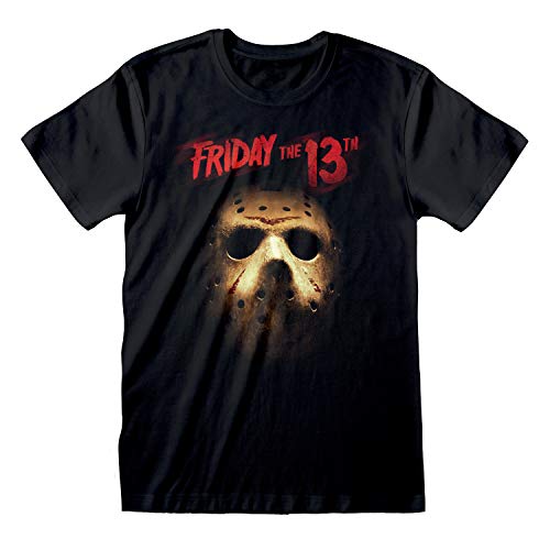 Popgear Friday The 13th Máscara de Jason Camiseta para Hombre Negro L