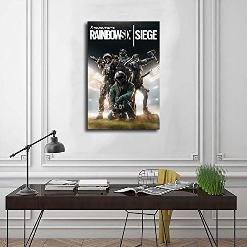 Póster de juego Tom Clancy's Rainbow Six Siege 14 Lienzo decorativo para dormitorio, deportes, paisaje, oficina, decoración de habitación, regalo 30 x 45 cm, estilo Unframe-1