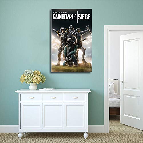 Póster de juego Tom Clancy's Rainbow Six Siege 14 Lienzo decorativo para dormitorio, deportes, paisaje, oficina, decoración de habitación, regalo 30 x 45 cm, estilo Unframe-1