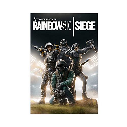 Póster de juego Tom Clancy's Rainbow Six Siege 14 Lienzo decorativo para dormitorio, deportes, paisaje, oficina, decoración de habitación, regalo 30 x 45 cm, estilo Unframe-1