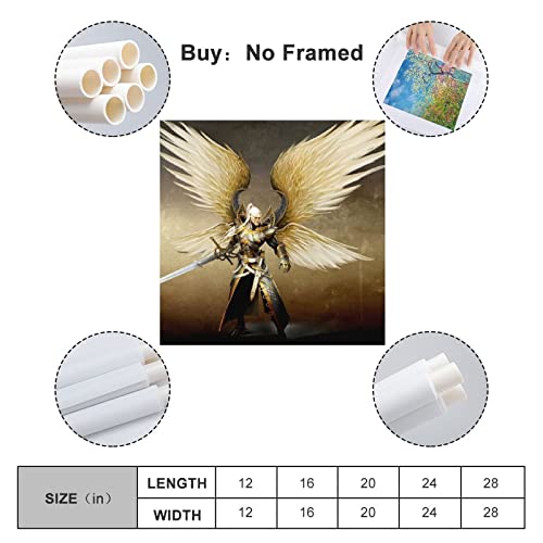 Póster de Might & Magic Heroes VI Solarian para videojuegos, pintura decorativa en lienzo para pared, carteles para sala de estar, dormitorio, 60 x 60 cm