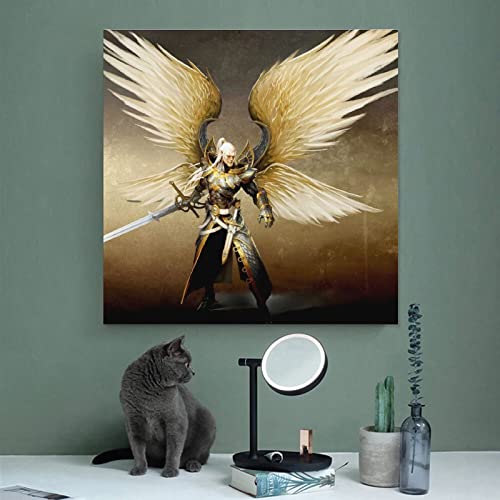 Póster de Might & Magic Heroes VI Solarian para videojuegos, pintura decorativa en lienzo para pared, carteles para sala de estar, dormitorio, 60 x 60 cm