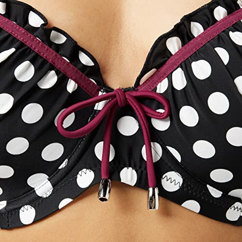 Pour Moi Starboard Padded Halter, Tankini para Mujer, Black (Black Purple), 2F (Talla fabricante: 32E)