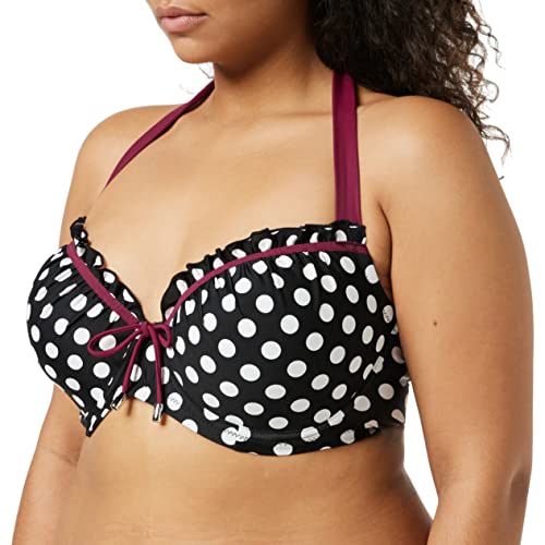 Pour Moi Starboard Padded Halter, Tankini para Mujer, Black (Black Purple), 2F (Talla fabricante: 32E)