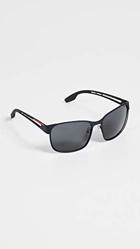 Prada LINEA ROSSA 0PS 52TS Gafas de Sol, Black Rubber, 56 para Hombre