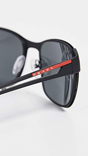 Prada LINEA ROSSA 0PS 52TS Gafas de Sol, Black Rubber, 56 para Hombre
