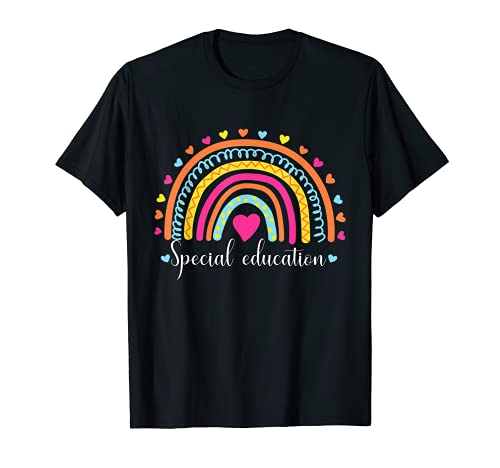 Profesor de Educación Especial SPED Rainbow Volver a la escuela Camiseta