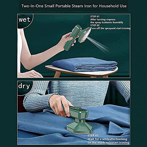 Professional Micro Steam Iron, Portable Mini Handheld Household Steam Iron, Folding Mini Ironing Machine, Travel Garment Steamer, Support Dry and Wet Ironing, Suitable for Home and Travel