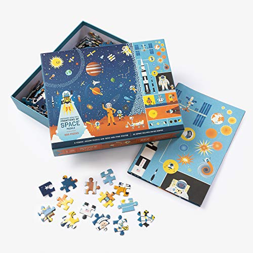 Professor Astro Cat'S Frontiers of Space 500-Piece Puzzle: Cosmic Jigsaw Puzzle and Seek-and-Find Poster : Jigsaw Puzzles for Kids