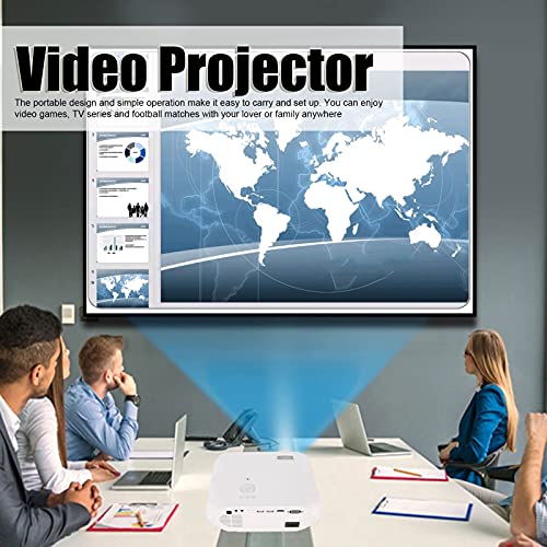 Proyector de películas, Haz Que Sea fácil de Llevar Proyector WiFi Prolonga la Vida útil del proyector para Disfrutar de una Experiencia de Videojuego(Transl)