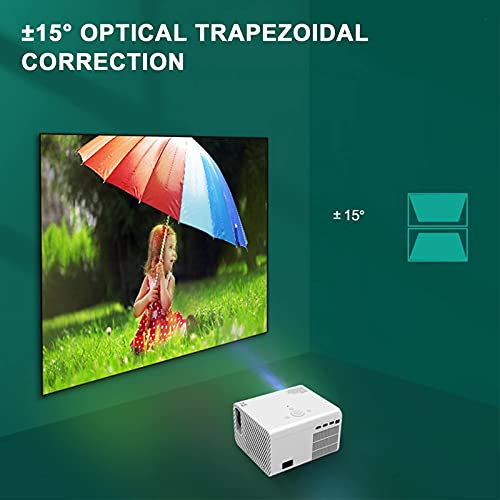 Proyectorpara la versión de Android, 1080pProyector depantalla depelícula,proyector de videopara Exteriores Bluetooth 4.0,proyector LED de 1 + 8Gpara Cine en casa (Reino Unido) (Reino Unido)