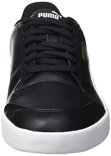 Puma Shuffle, Zapatillas Unisex Adulto, Negro Black White Team Gold, 37.5 EU