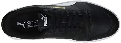 Puma Shuffle, Zapatillas Unisex Adulto, Negro Black White Team Gold, 37.5 EU