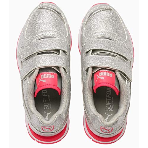 PUMA Vista Glitz V PS niña plata de sintético