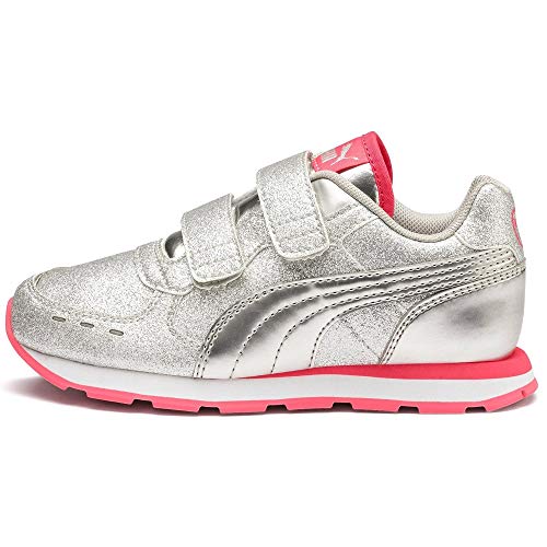 PUMA Vista Glitz V PS niña plata de sintético