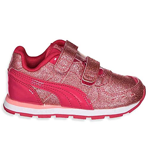 Puma Vista Glitz V PS, Zapatillas, Bright Rose-Peony, 34 EU