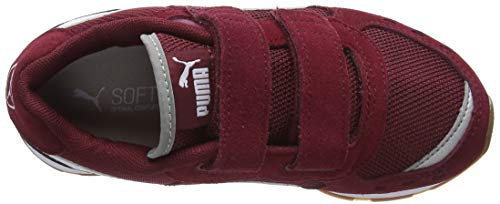 PUMA Vista V PS, Zapatillas Unisex Niños, Rojo (Cordovan White), 34 EU