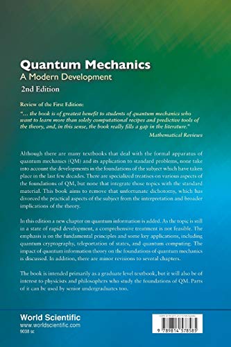 Quantum Mechanics: A Modern Development (2Nd Edition)