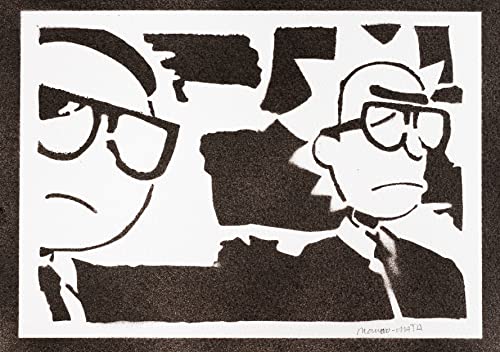 R. Sanchez y M. Póster Grafiti Hecho a Mano Handmade Street Art - Aesthetic Artwork