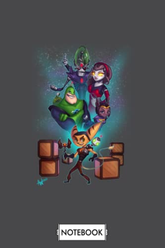 Ratchet And Clank Playstation Notebook: Lined College Ruled Paper,6x9 120 Pages,journal,matte Finish Cover,diary,planner