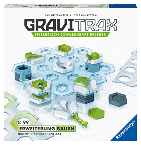 Ravensburger GraviTrax Expansión Bauen - Accesorio Ideal para espectaculares Pistas de Bolas, Juguete de construcción para niños a Partir de 8 años