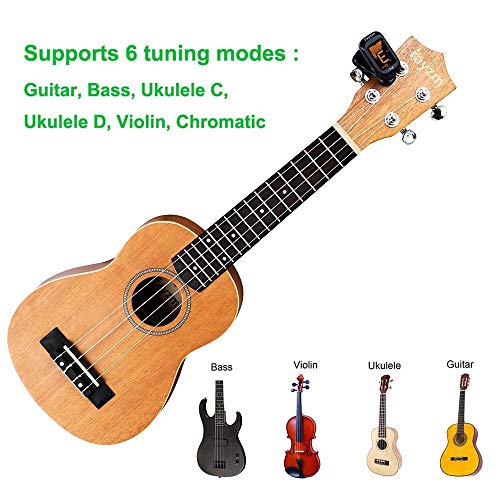Rayzm Afinador para Guitarra/Bajo/Ukelele/Violin/Cromático