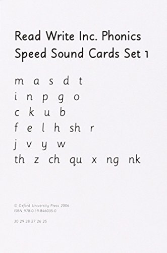 Read Write Inc.: Set 1: Speed Sound Cards (Read Write Inc. Phonics Second Edition)