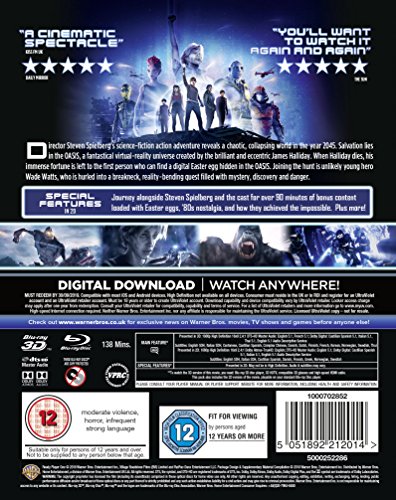 Ready Player One [Edizione: Regno Unito] [Blu-ray]