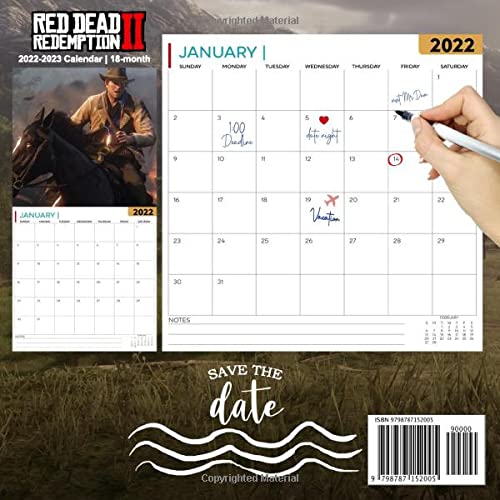 Red Dead Redemption II: OFFICIAL 2022 Calendar - Video Game calendar 2022 - Red Dead Redemption II -18 monthly 2022-2023 Calendar - Planner Gifts ... games Kalendar Calendario Calendrier).39