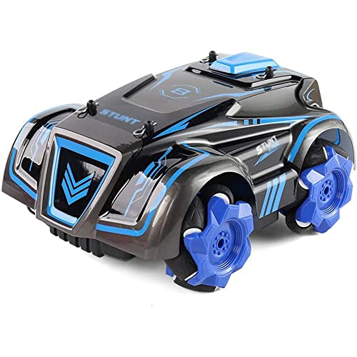 Remote Control Car for Kids Multi-Directional Hight Speed RC Drift Cars 2.4GHz 4WD RC Stunt Car Rechargeable Battery Off Road RC Cars for Boys Age 4-7 8-12 (Blue)