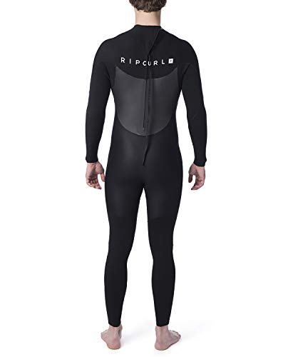 RIP CURL WSM8JM Omega Men,4/3 mm Steamer Back Zip, Wetsuit, Thermolining,Black,MT/183cm