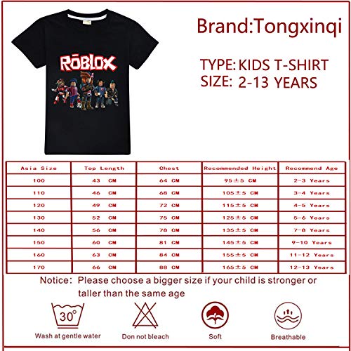 Ro-blox - Camiseta de manga corta con cuello redondo para niños